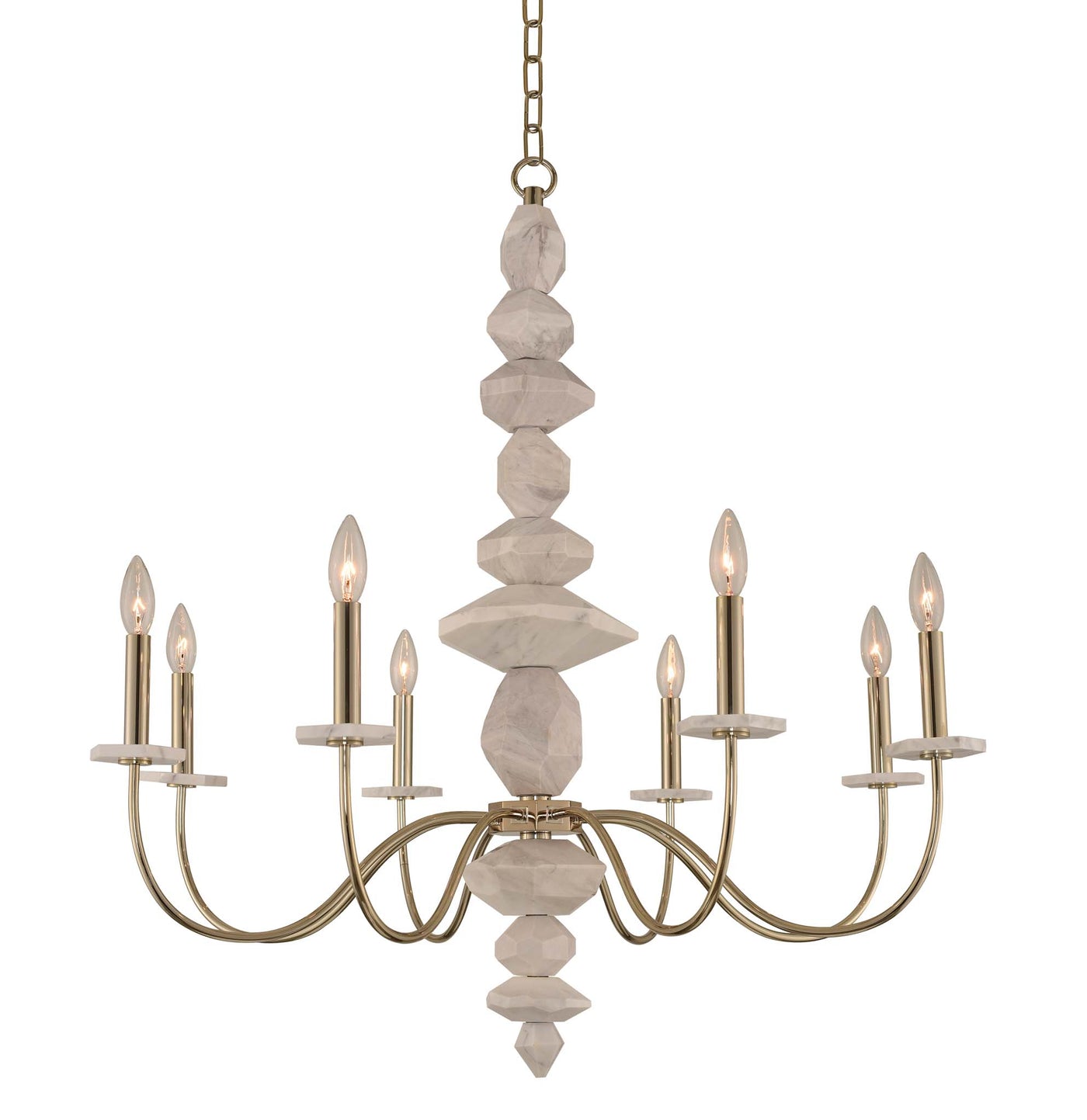 Carrara 8 Light Chandelier Chandelier Kalco