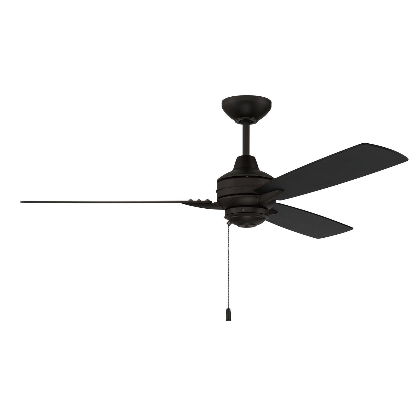 52" Moto Indoor/Outdoor (Damp) in Flat Black w/ Flat Black/Greywood Blades Ceiling Fan CRAFTMADE