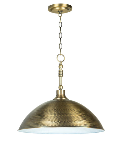 Timarron 1 Light Large Pendant in Legacy Brass Pendant Craftmade