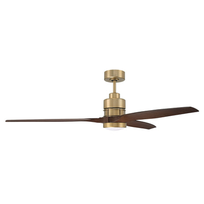 60" Sonnet WiFi in Satin Brass w/ Walnut Blades Ceiling Fan CRAFTMADE