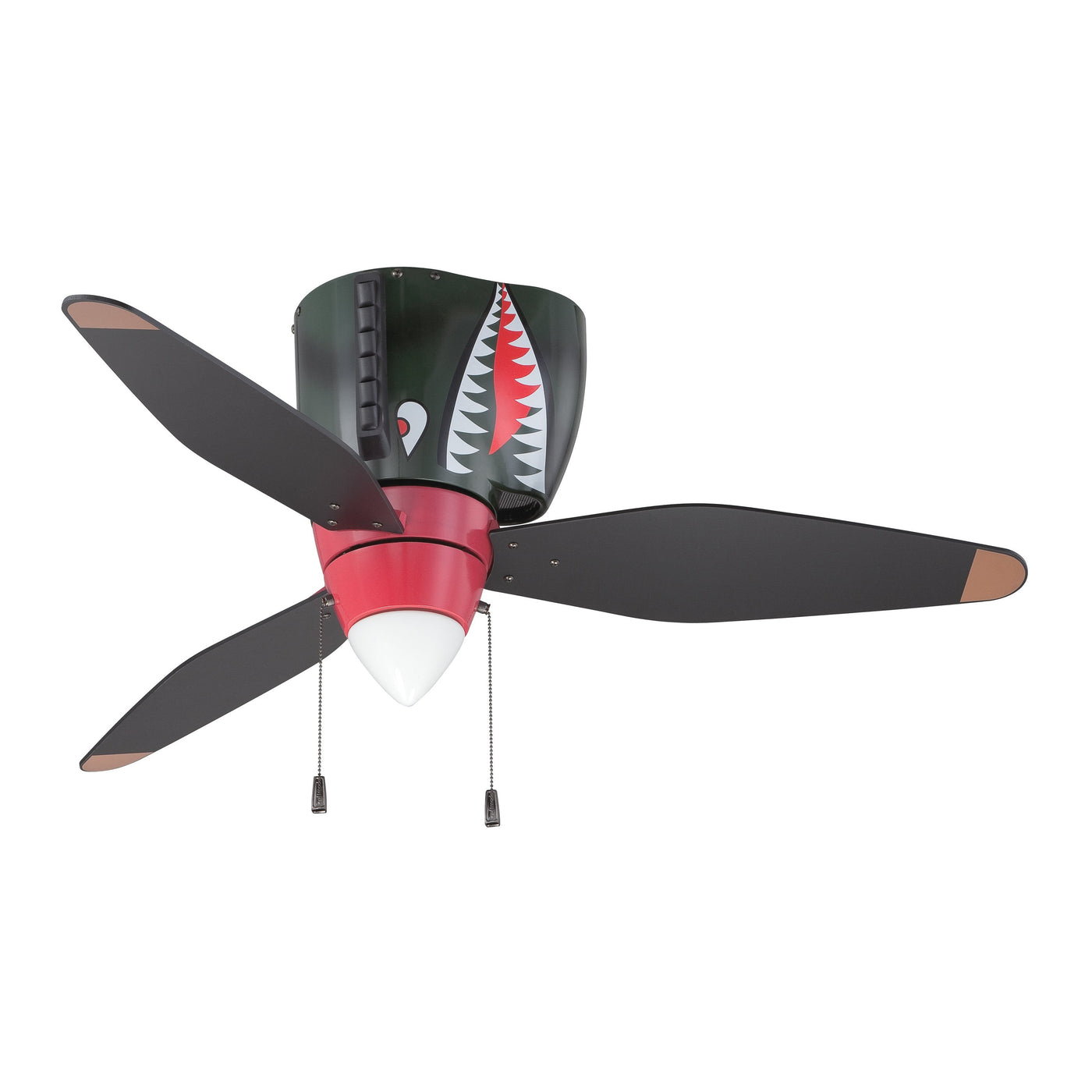 48" WarPlanes in WarPlanes Tiger Shark w/ Warbird Black/Orange Blades Ceiling Fan CRAFTMADE