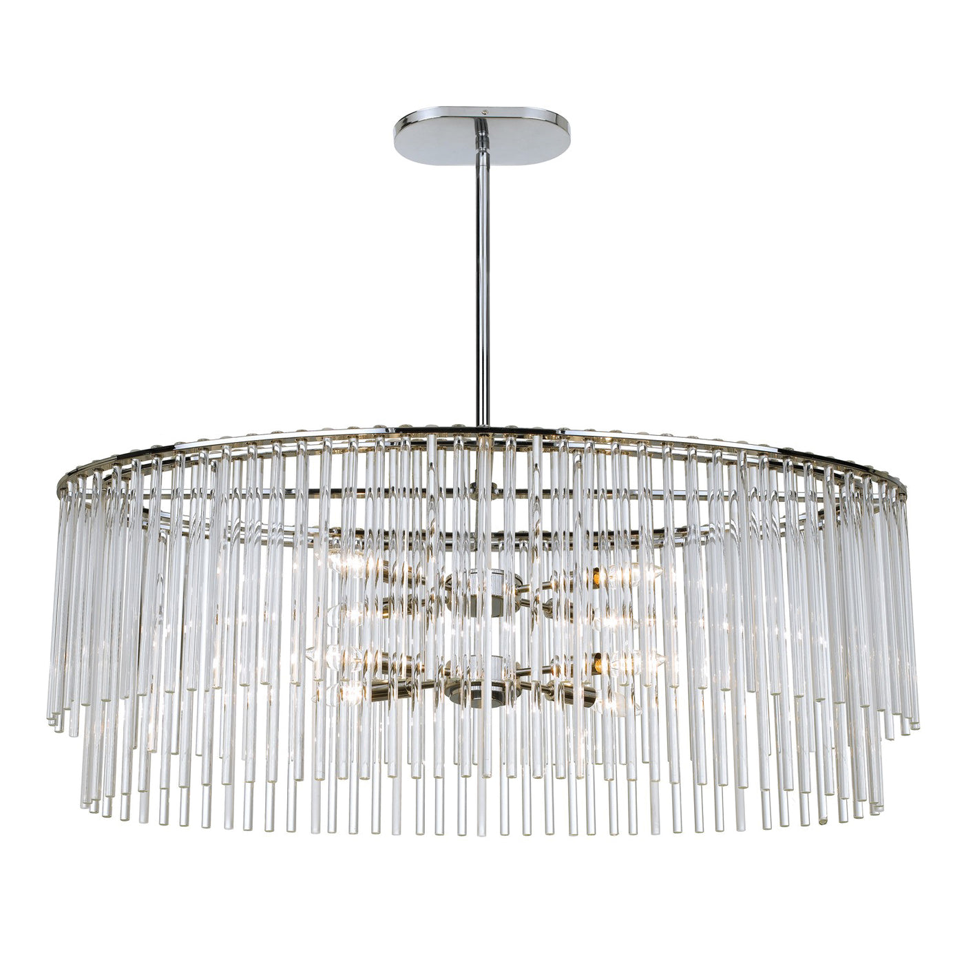 Bleecker 8 Light Polished Chrome Chandelier Chandelier Crystorama