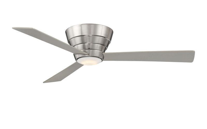 Niva Flush Mount Stainless Ceiling Fan Ceiling Fan Wind River