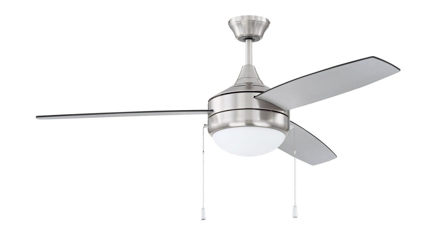 52" Phaze Energy Star 3 in Brushed Polished Nickel w/ Brushed Nickel/Greywood Blades Ceiling Fan CRAFTMADE