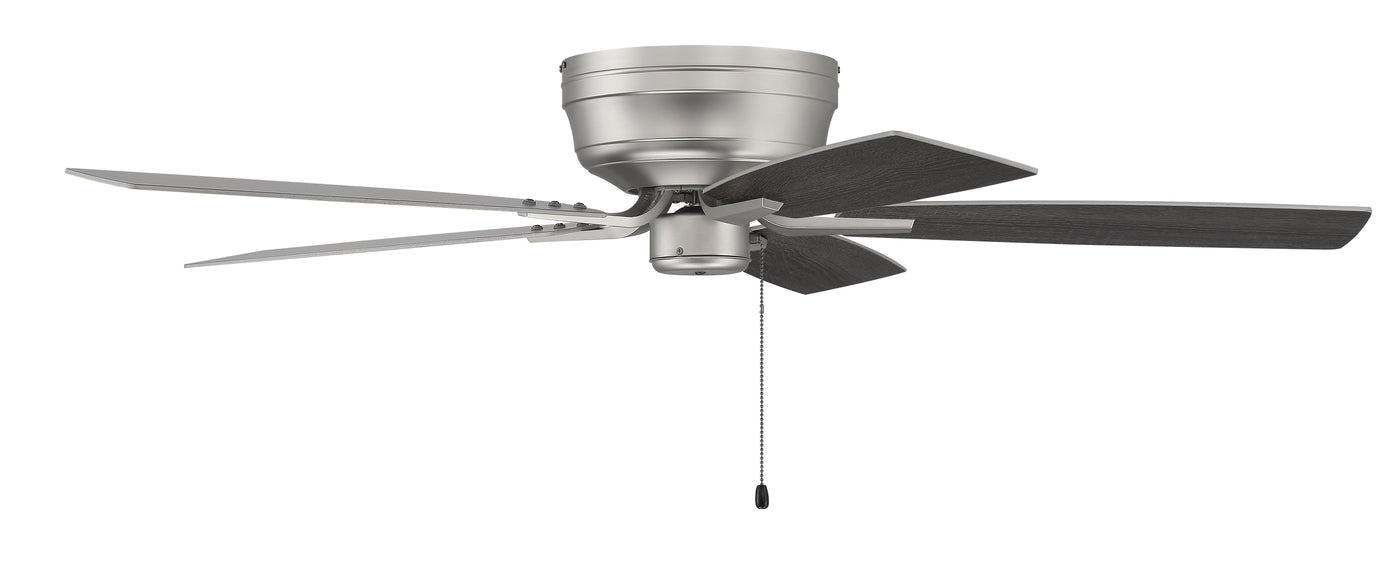 52" Pro Plus Hugger in Brushed Nickel w/ Brushed Nickel/Greywood Blades Ceiling Fan CRAFTMADE