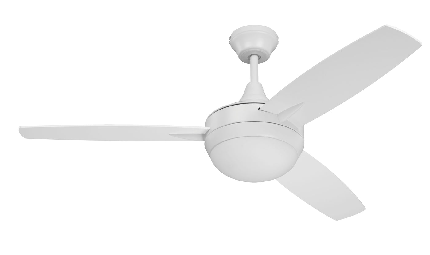 52" Targas in White w/ White Blades Ceiling Fan CRAFTMADE