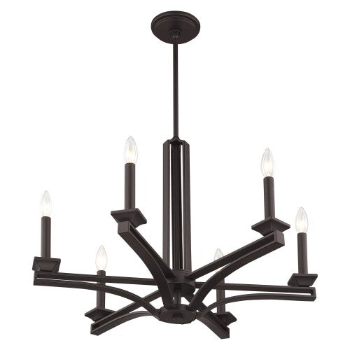 6 Light Bronze Chandelier Chandelier Livex