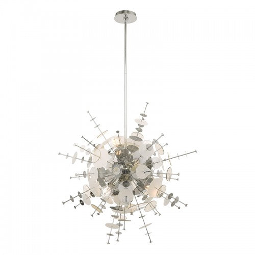 6 Light Polished Chrome Pendant Chandelier Chandelier Livex