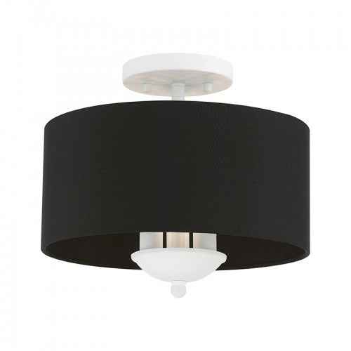 3 Light White Semi-Flush Mount Semi Flush Livex