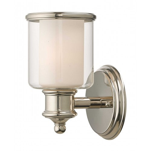 1 Light Polished Nickel Wall Sconce Wall Sconce Livex