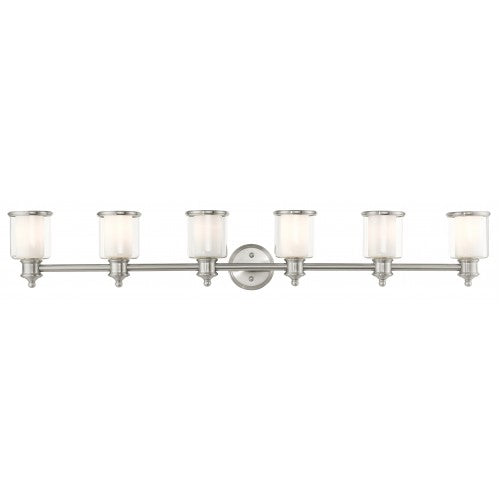 6 Light Brushed Nickel Vanity Sconce Wall Sconce Livex