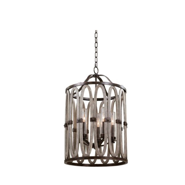 Belmont 19 Inch Outdoor Foyer Chandelier Kalco