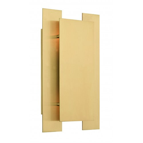 2 Light Satin Brass ADA Wall Sconce Wall Sconce Livex