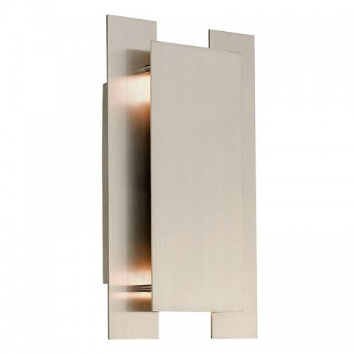 2 Light Brushed Nickel ADA Wall Sconce Wall Sconce Livex