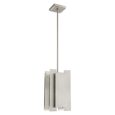 1 Light Brushed Nickel Single Pendant Pendant Livex