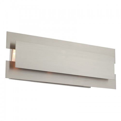 3 Light Brushed Nickel Bath Vanity Wall Sconce Livex