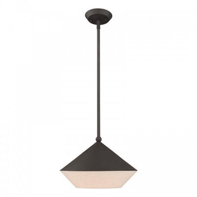 1 Light Bronze Single Pendant Pendant Livex