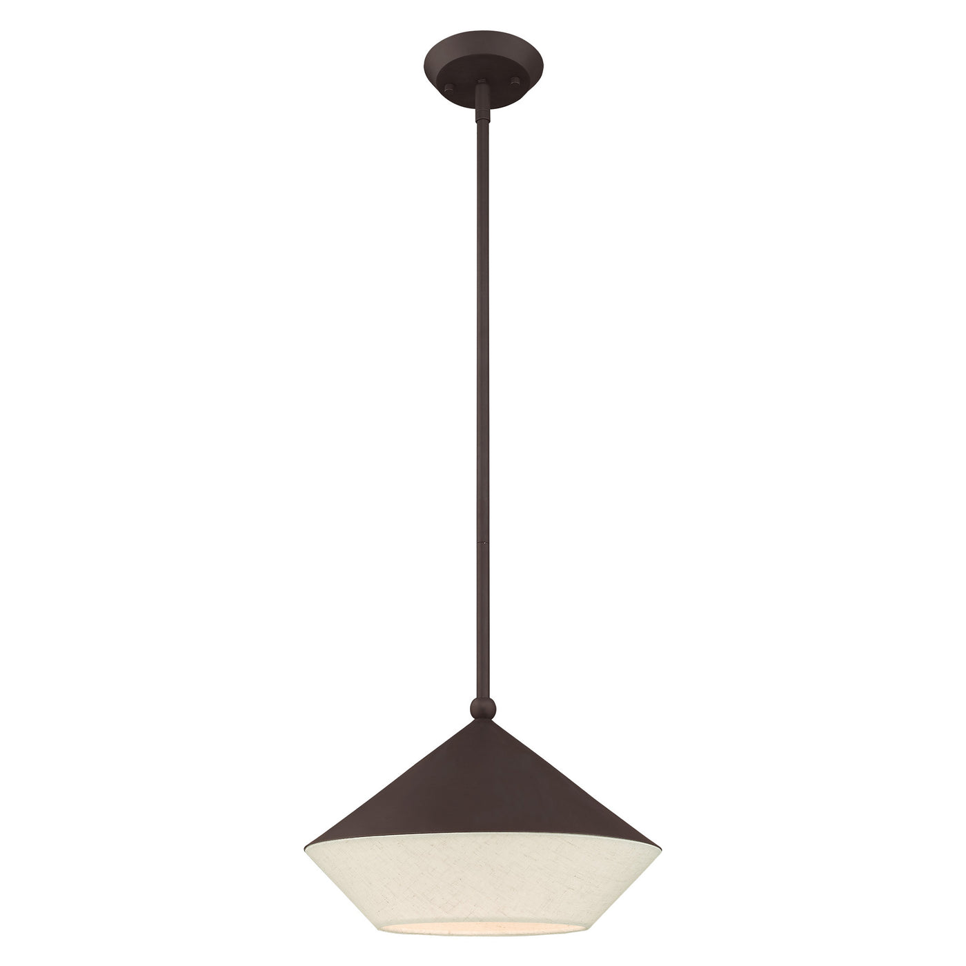 1 Light Bronze Single Pendant Pendant Livex