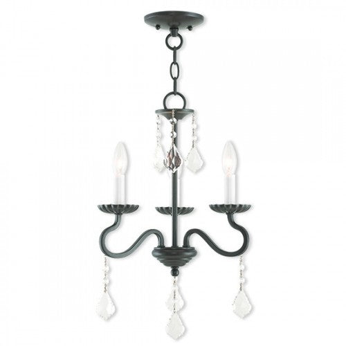 3 Light English Bronze Chandelier Chandelier Livex