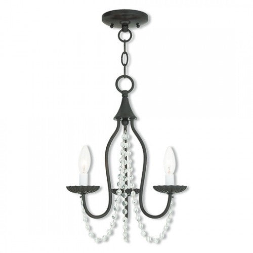 3 Light English Bronze Chandelier Chandelier Livex