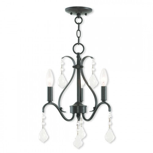 3 Light English Bronze Chandelier Chandelier Livex