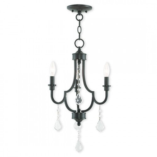 3 Light English Bronze Chandelier Chandelier Livex