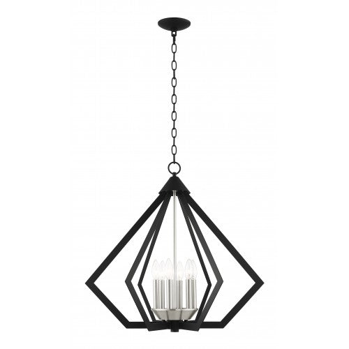 6 Light Black Chandelier Chandelier Livex