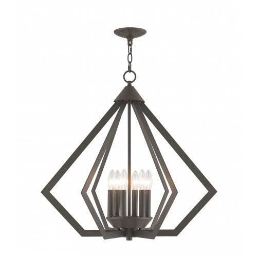 6 Light Bronze Chandelier Chandelier Livex