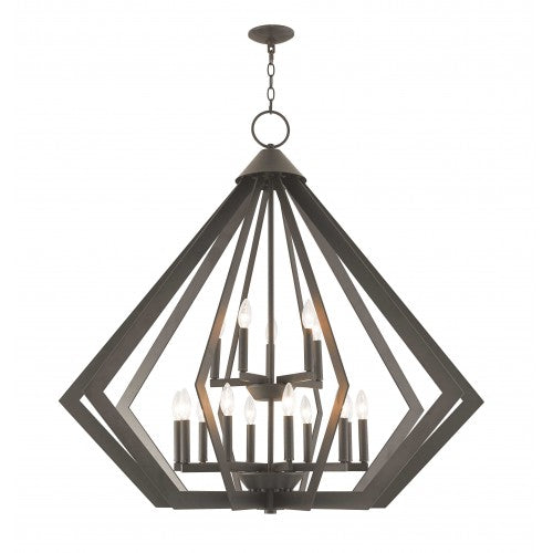 15 Light Bronze Foyer Chandelier Chandelier Livex