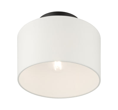 1 Light Black Semi Flush Semi Flush Livex