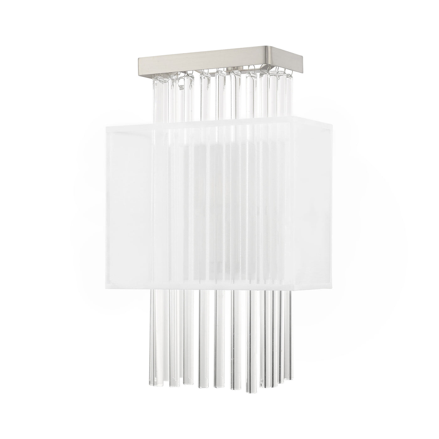 1 Light Brushed Nickel ADA Wall Sconce Wall Sconce Livex