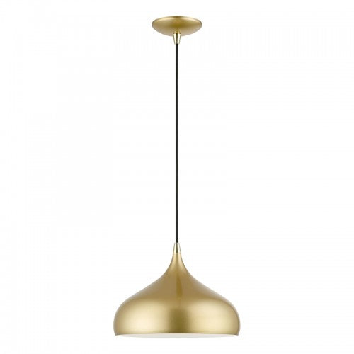 1 Light Soft Gold Pendant Pendant Livex