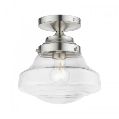 1 Light Brushed Nickel Semi-Flush Semi Flush Livex