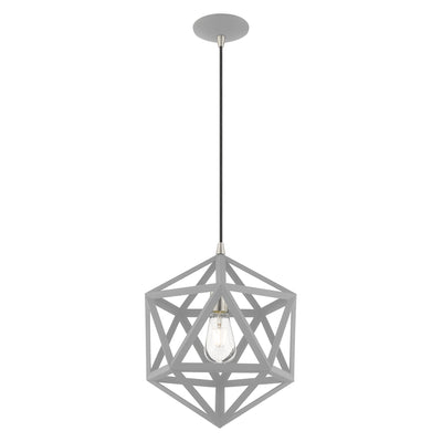 1 Light Nordic Gray Single Pendant Pendant Livex