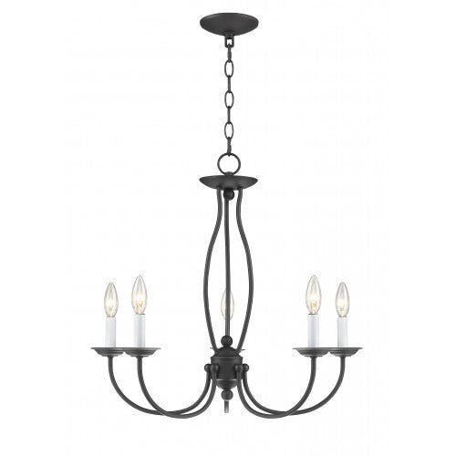 5 Light Bronze Chandelier Chandelier Livex
