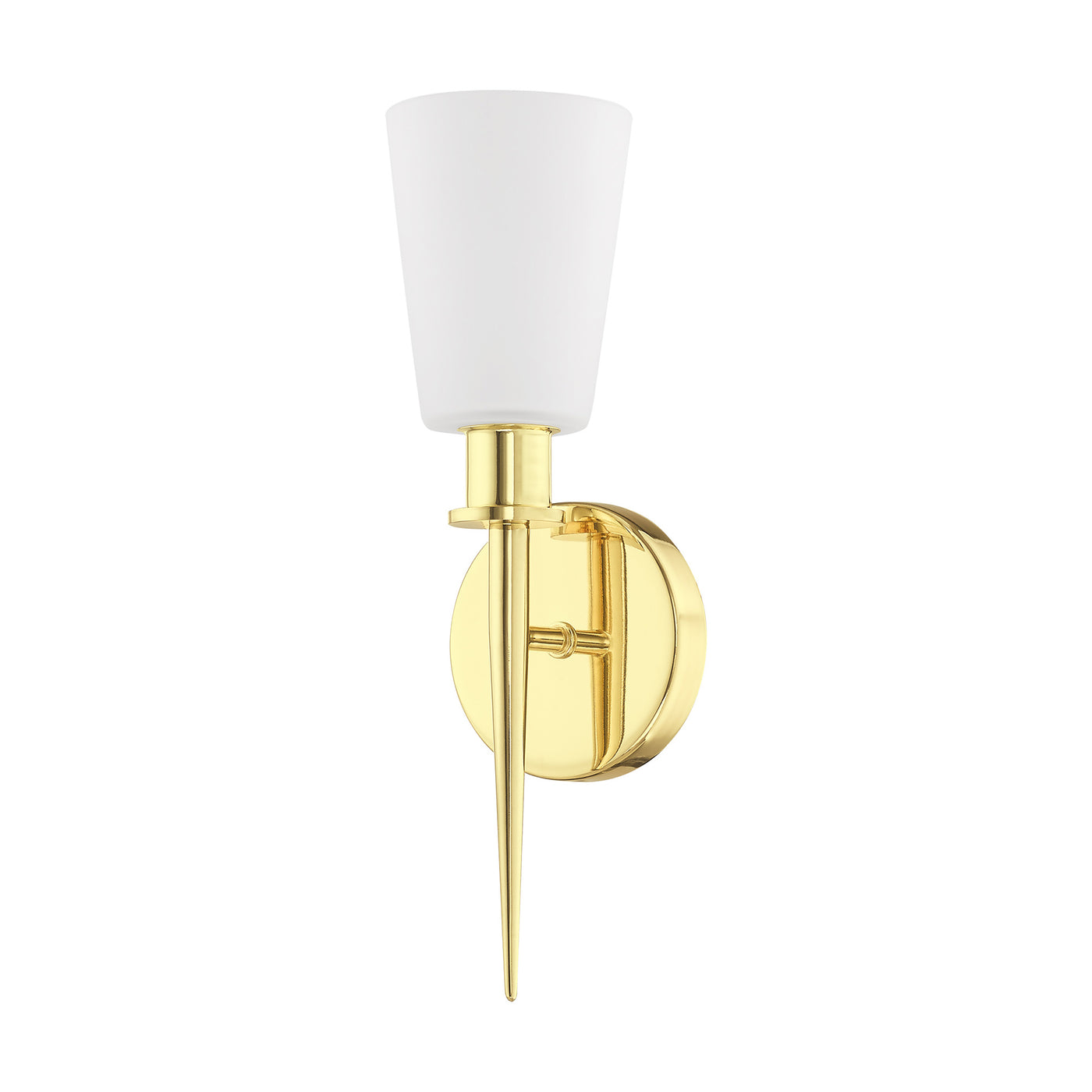 1 Light Polished Brass ADA Wall Sconce Wall Sconce Livex