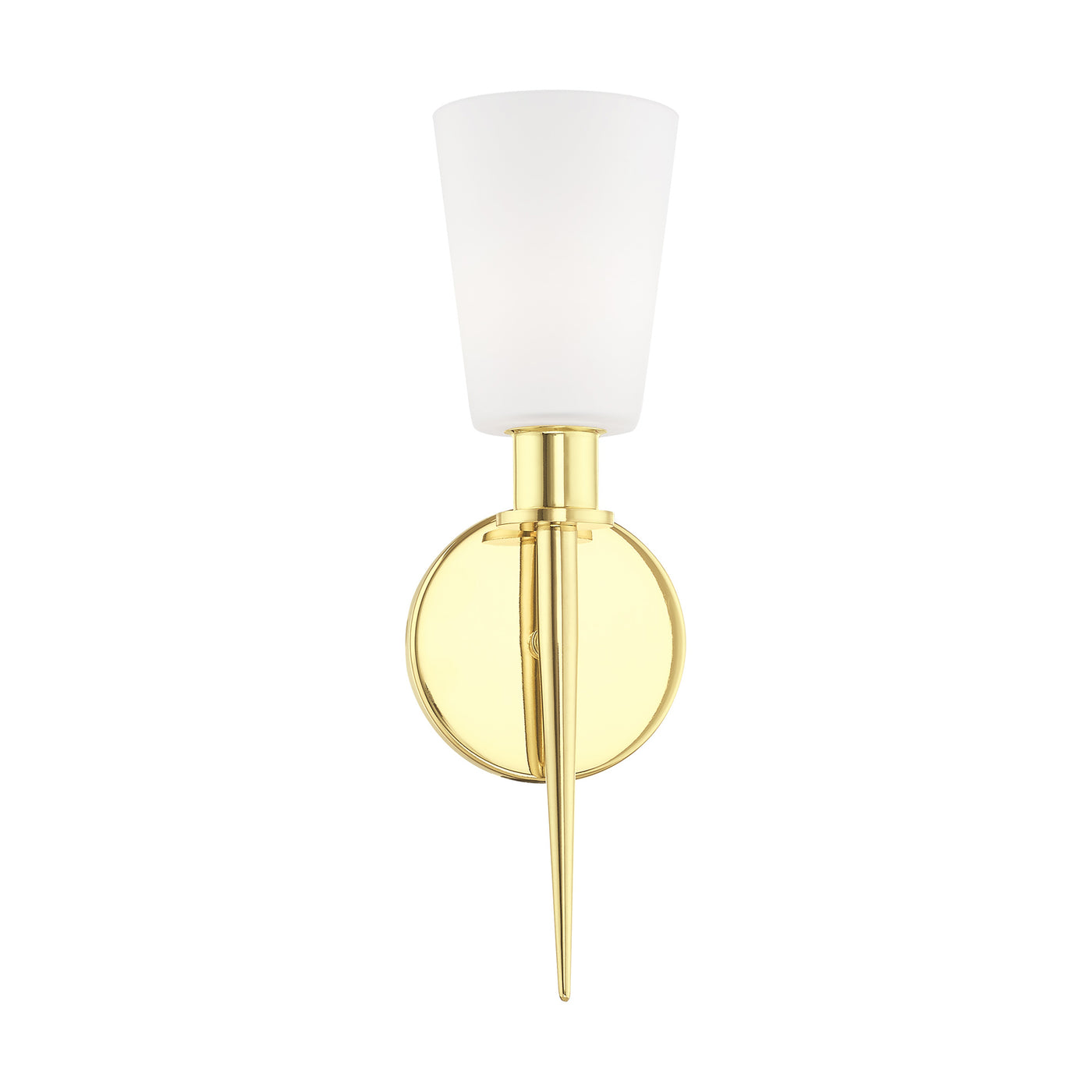 1 Light Polished Brass ADA Wall Sconce Wall Sconce Livex