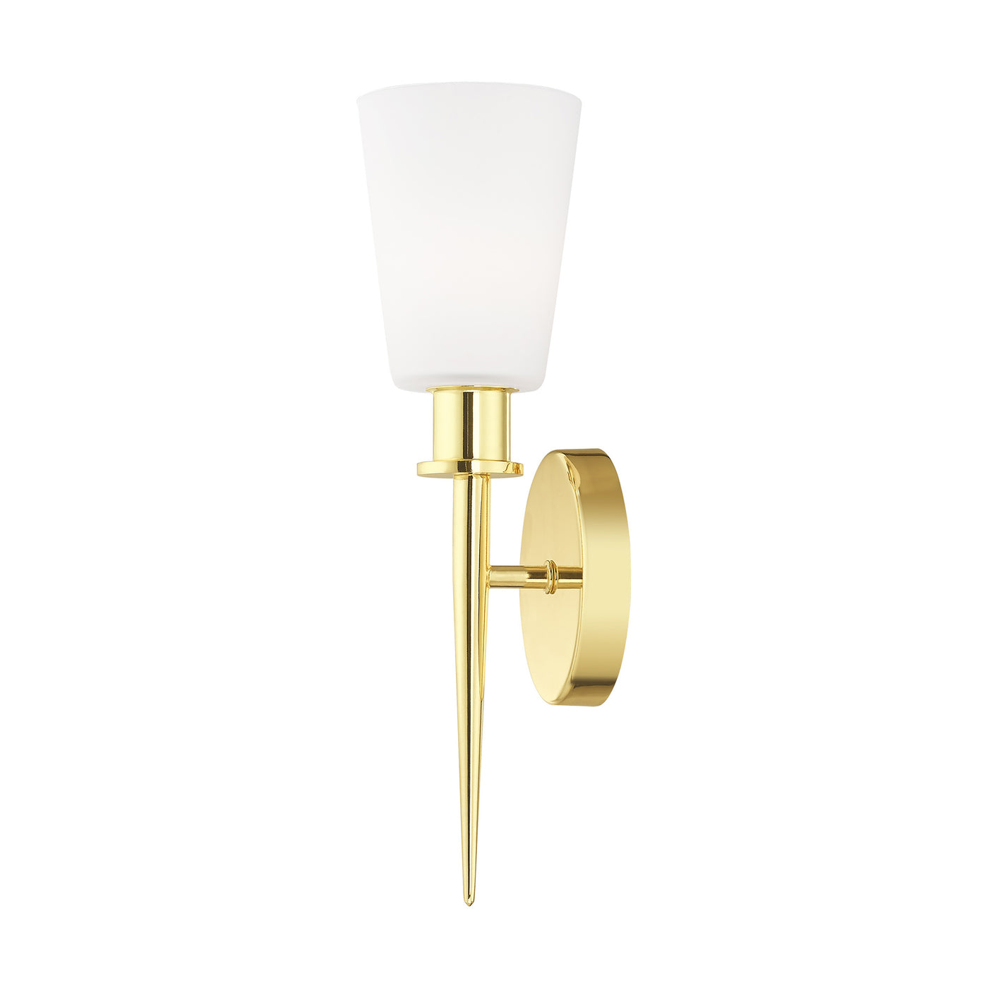 1 Light Polished Brass ADA Wall Sconce Wall Sconce Livex