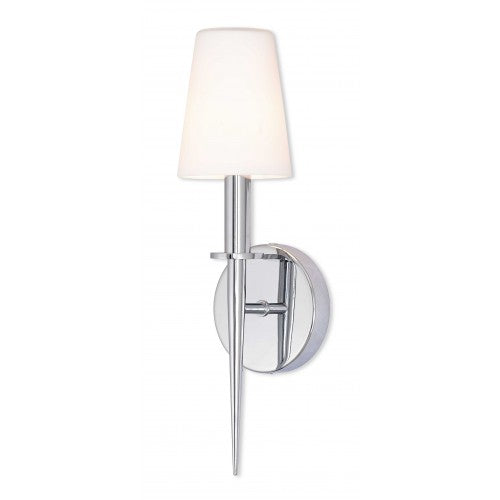 1 Light Polished Chrome ADA Wall Sconce Wall Sconce Livex