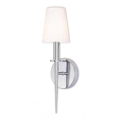 1 Light Polished Chrome ADA Wall Sconce Wall Sconce Livex