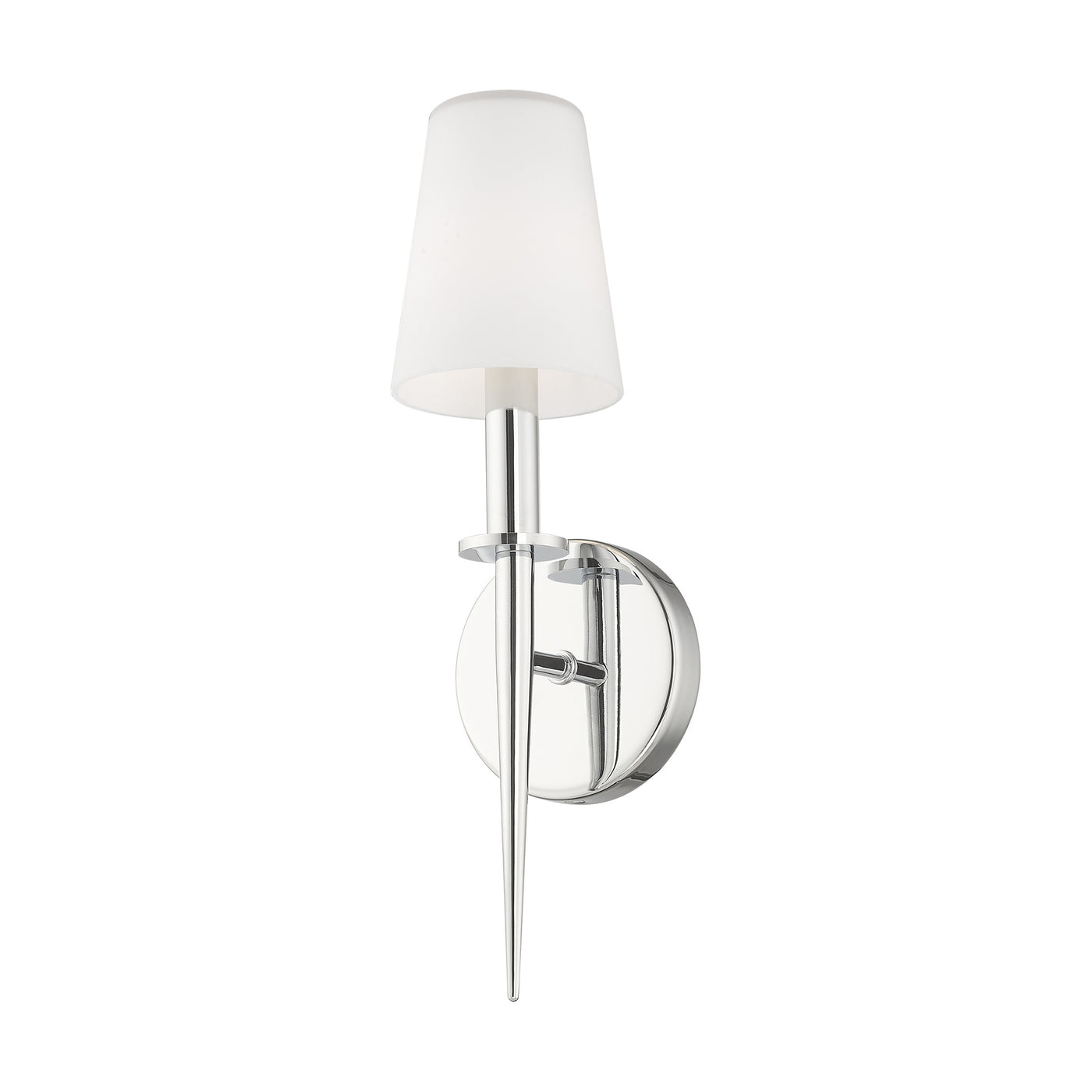 1 Light Polished Chrome ADA Wall Sconce Wall Sconce Livex