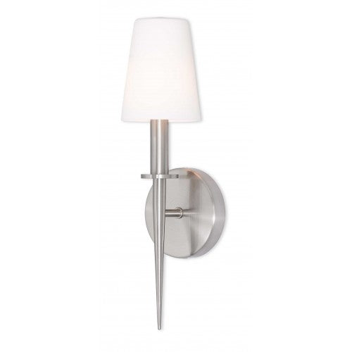 1 Light Brushed Nickel ADA Wall Sconce Wall Sconce Livex
