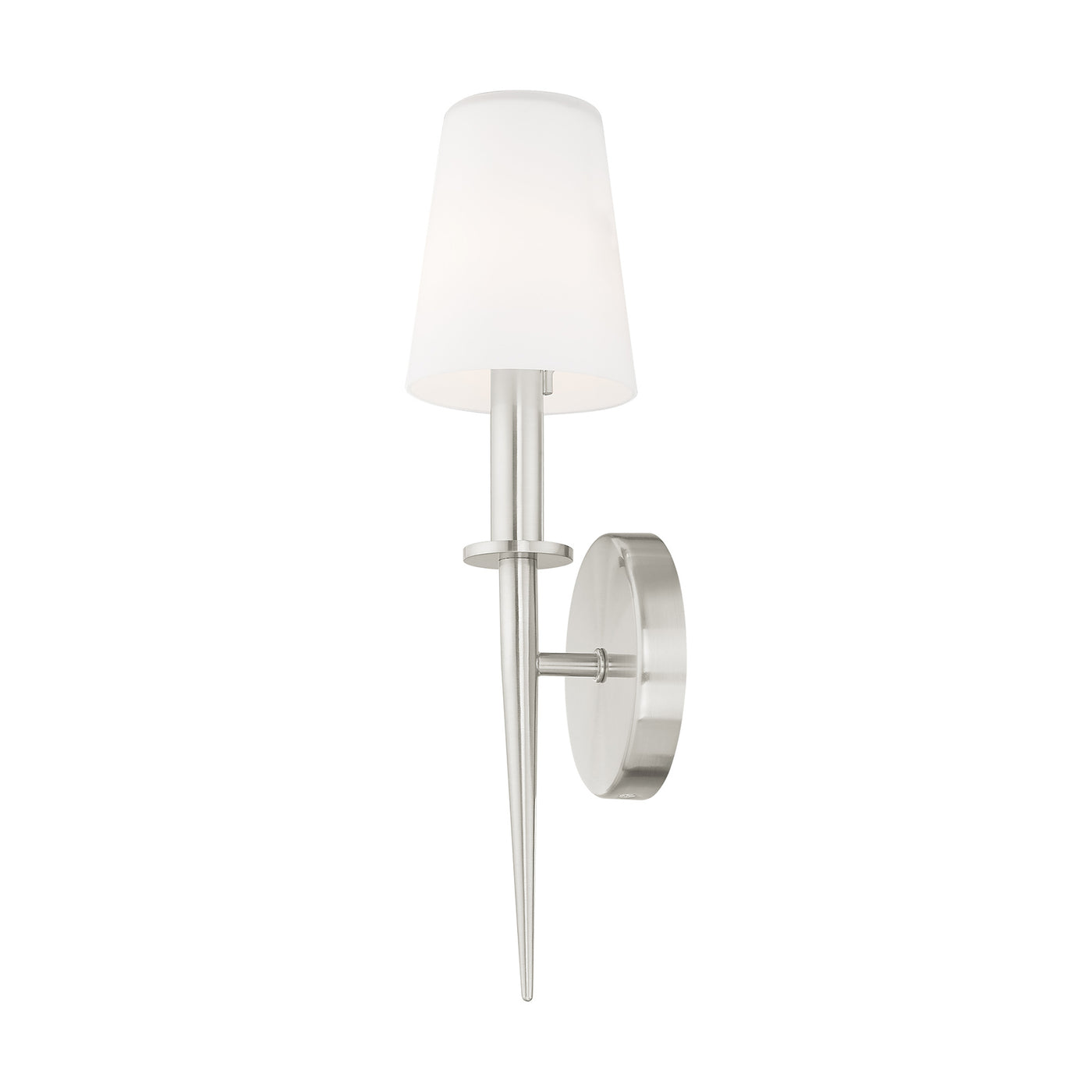 1 Light Brushed Nickel ADA Wall Sconce Wall Sconce Livex