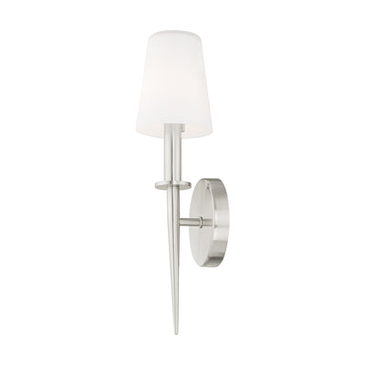 1 Light Brushed Nickel ADA Wall Sconce Wall Sconce Livex