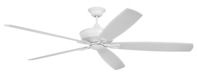 72" Santori Indoor/Outdoor (Damp) in Matte White w/ White Blades Ceiling Fan CRAFTMADE