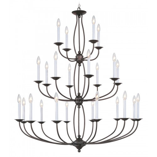 24 Light Bronze Chandelier Chandelier Livex