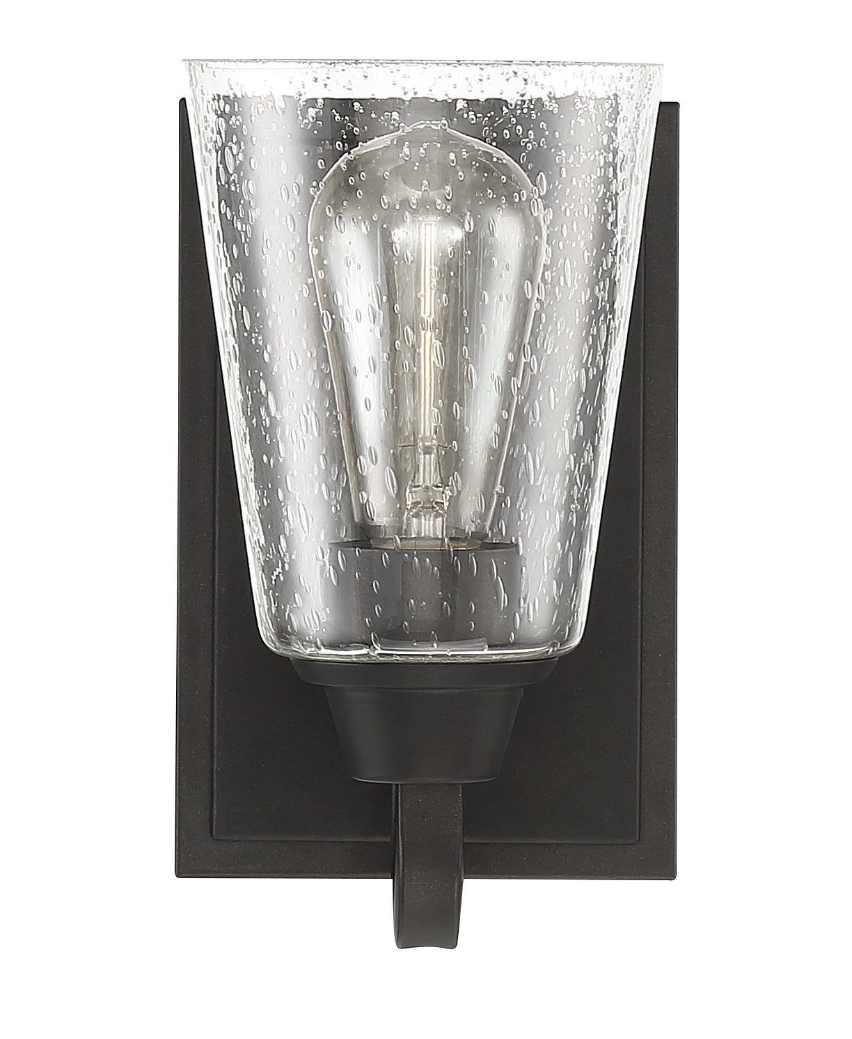 Grace 1 Light Wall Sconce in Espresso (Clear Seeded Glass) Wall Sconce Craftmade