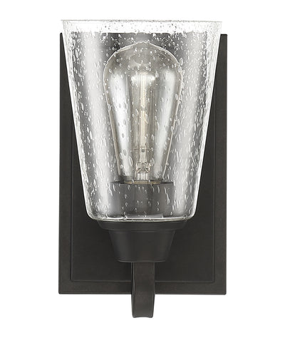 Grace 1 Light Wall Sconce in Espresso (Clear Seeded Glass) Wall Sconce Craftmade