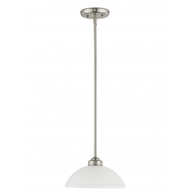 1 Light Brushed Nickel Pendant Pendant Livex