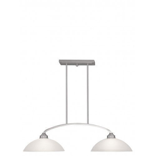 2 Light Brushed Nickel Billiard/Island Linear Livex